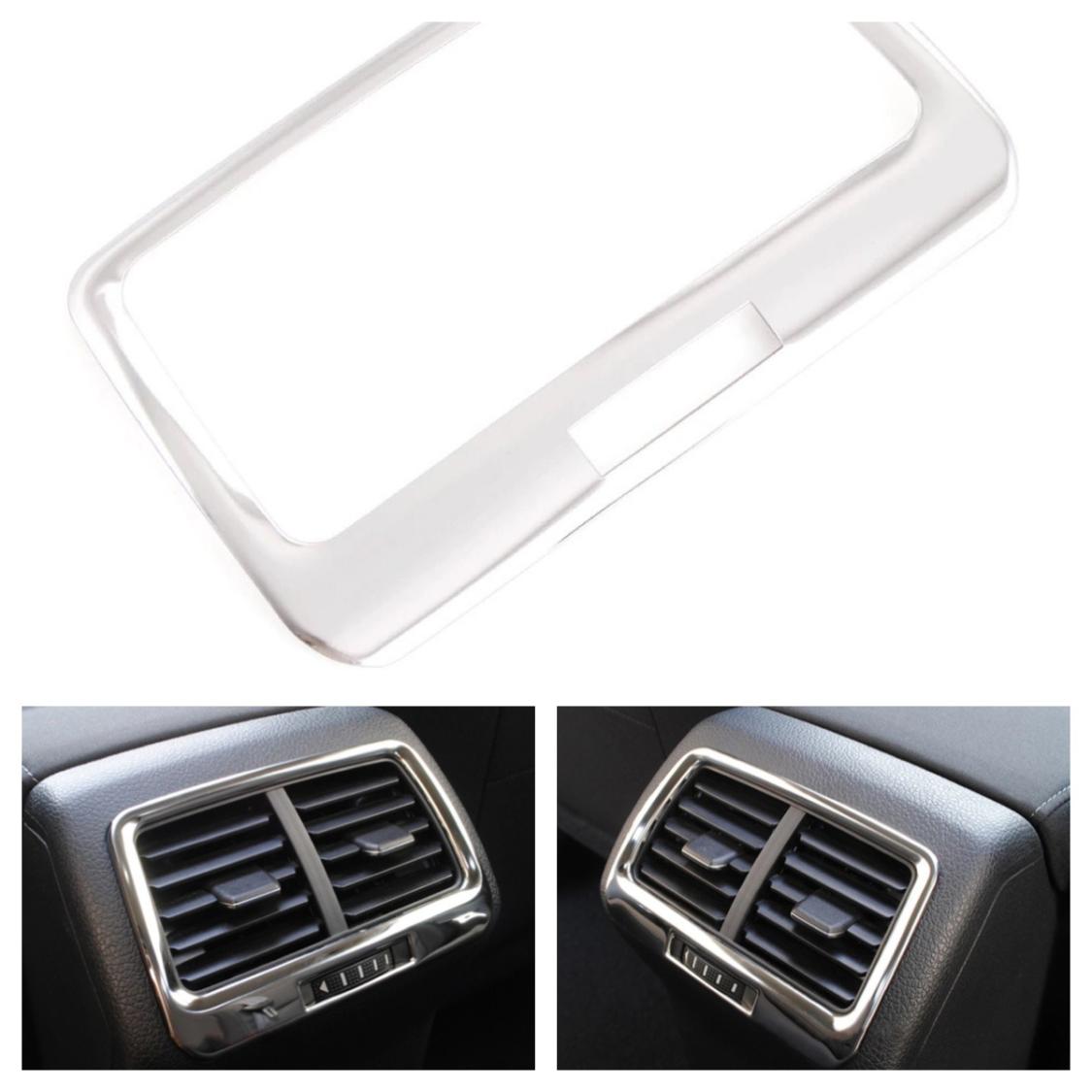 Mittelkonsole Hinten Blende Rahmen in Edelstahl Geeignet Für VW Golf 7 VII MK7 GTI GTD R