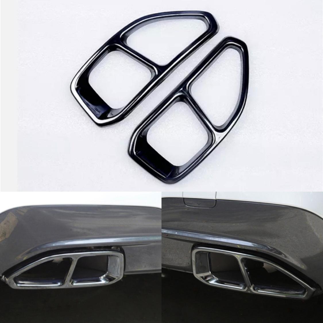 Stainless steel exhaust cover black suitable for BMW 3 G21 G20 G28