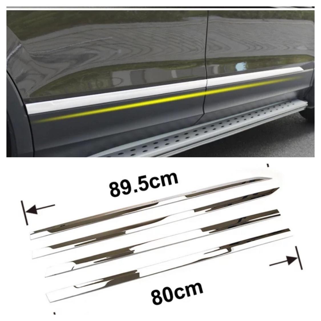 Edelstah Seiten Leisten Chrome Abdeckung Rahmen Blenden Geeignet Für VW Tiguan 2 AD1