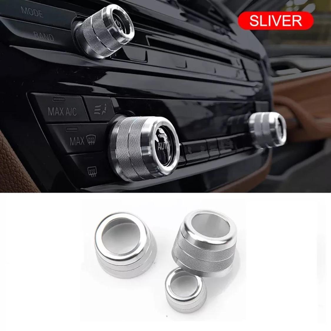 Radio Klima Heizungsregler Schalter Aluringe Geeignet Für BMW 5 Serie G30 G38 X3 G01 X4 G02 6 Serie GT