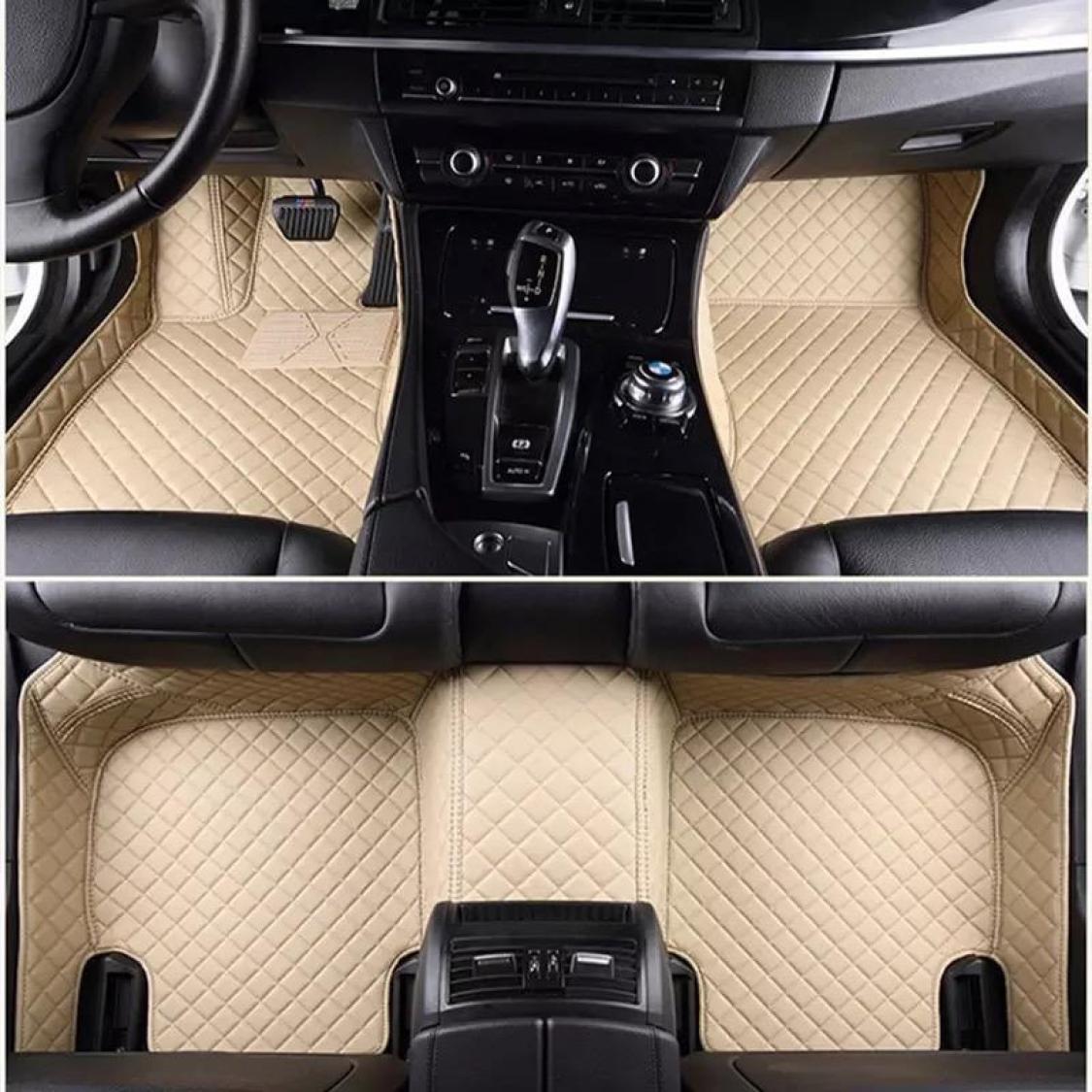 CARSTYLER® Fußmatten Geeignet Für Mercedes G Klasse Facelift 2018-2022 - Auswahl: Leder Beige Faden Beige