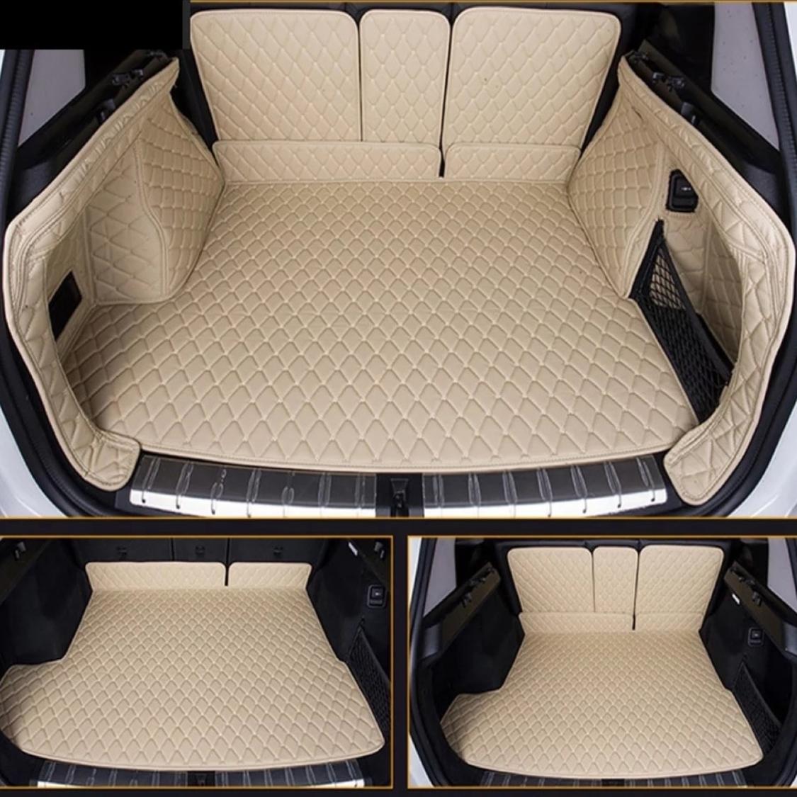 CARSTYLER® Kofferraummatte Geeignet Für Mercedes GLA H 247 - Auswahl: Leder Beige Faden Beige